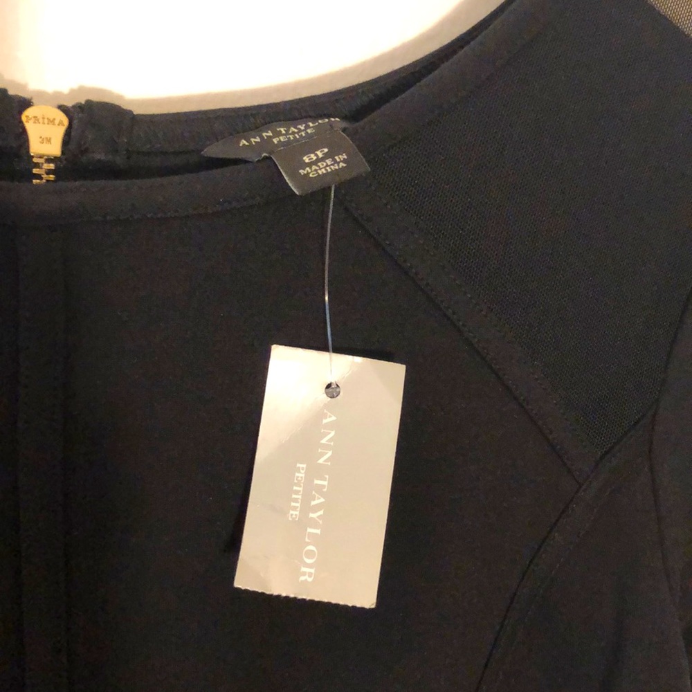 Black fit and flare dress